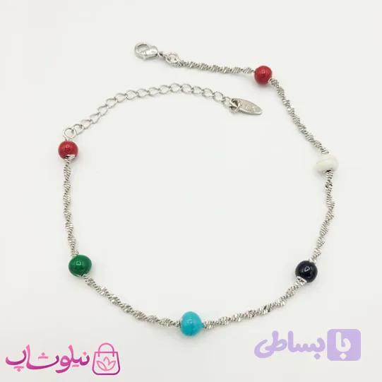 پابند دخترانه زنجیری رنگی