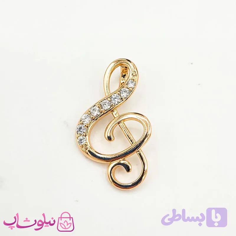 پلاک گردنبند زنانه ژوپینگ طرح کلید سل — تصویر 1