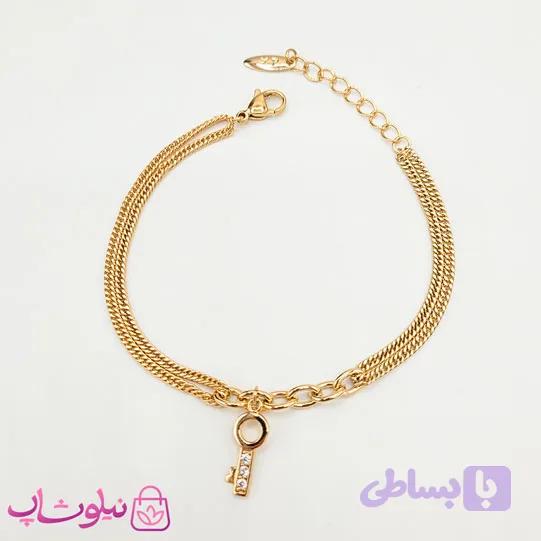 دستبند دخترانه ژوپینگ طرح کلید کد 1291 — تصویر 1