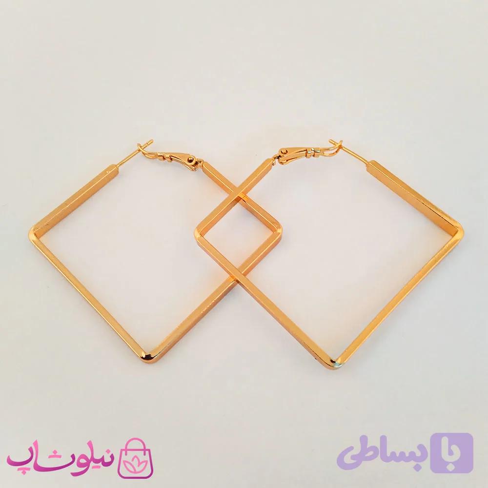 گوشواره زنانه مربعی ژوپینگ کد 1925 — تصویر 1