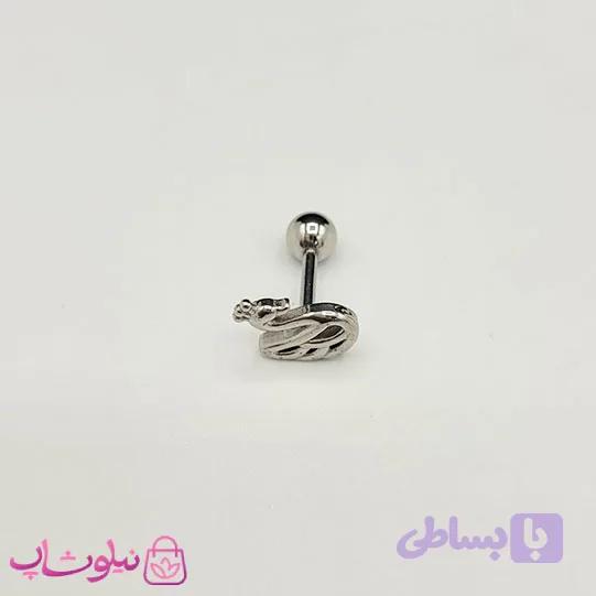 پیرسینگ گوش طرح قو کد 89 — تصویر 1