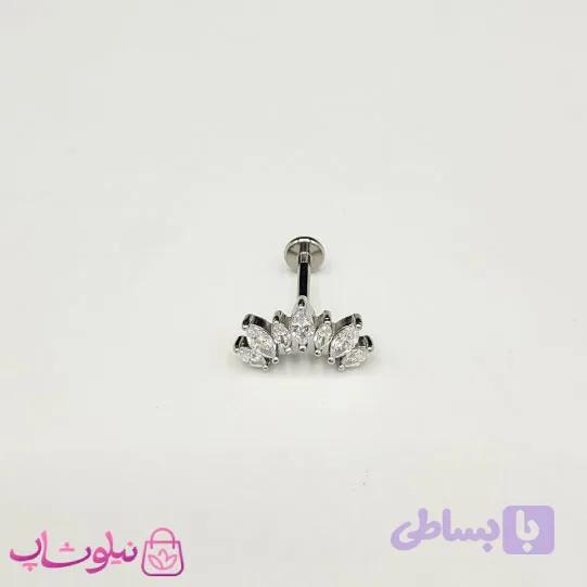 پیرسینگ گوش مدل تاج نگیندار کد 310
