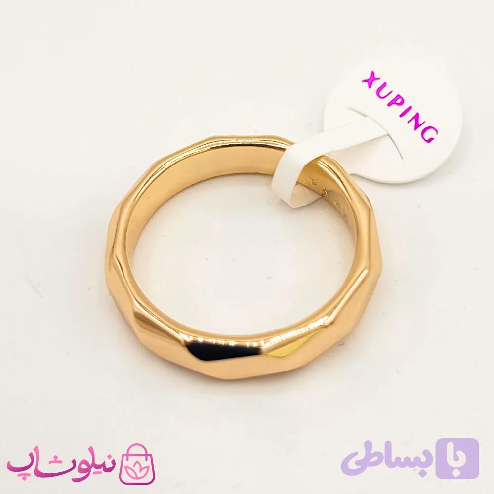 حلقه یا رینگ زنانه ژوپینگ طرح چند ضلعی کد 2311
