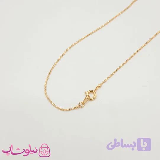 زنجیر گردنبند دخترانه ژوپینگ مدل توپی ریز کد 591