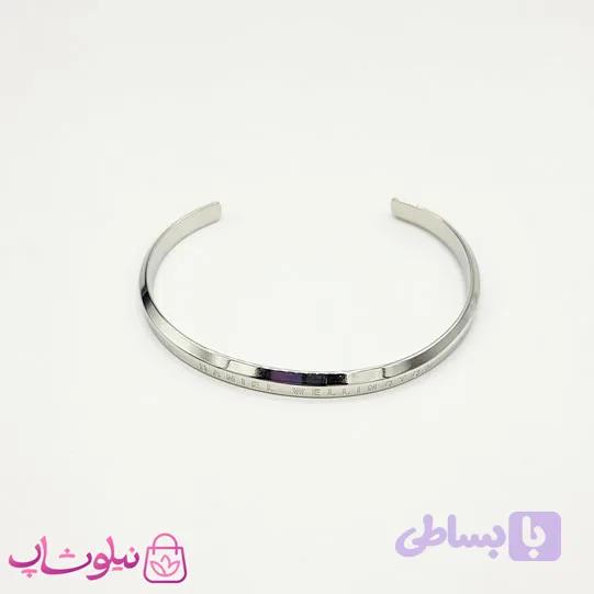 دستبند زنانه دنیل ولینگتون نقره ای استیل کد 219