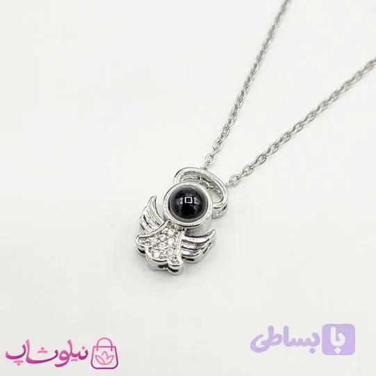 گردنبند دوستت دارم به صد زبان طرح پرنده — تصویر 1