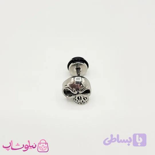 پیرسینگ گوش طرح سر اسکلت فانتزی کد 85