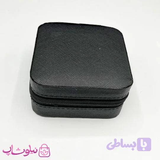 جعبه جواهرات مدل مسافرتی رنگ مشکی کد 135 — تصویر 1