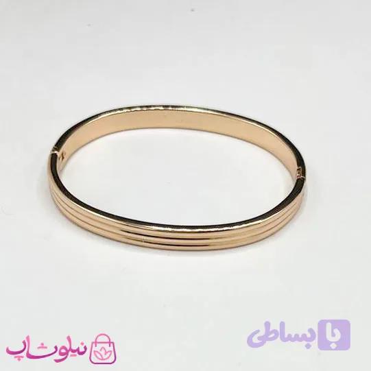 دستبند زنانه ژوپینگ طرحدار طرح طلا + دارای سایزبندی 1، 2، 3 کد 530