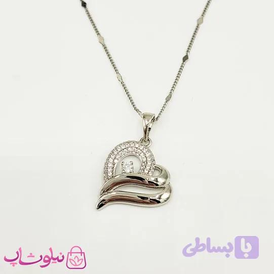 گردنبند دخترانه ژوپینگ مدل قلب نگیندار — تصویر 1