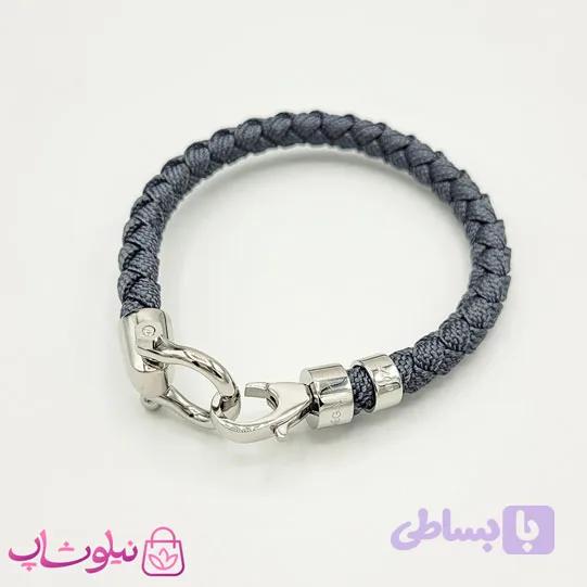 دستبند امگا مردانه 007 مدل کنفی طوسی کیفیت مستر — تصویر 1