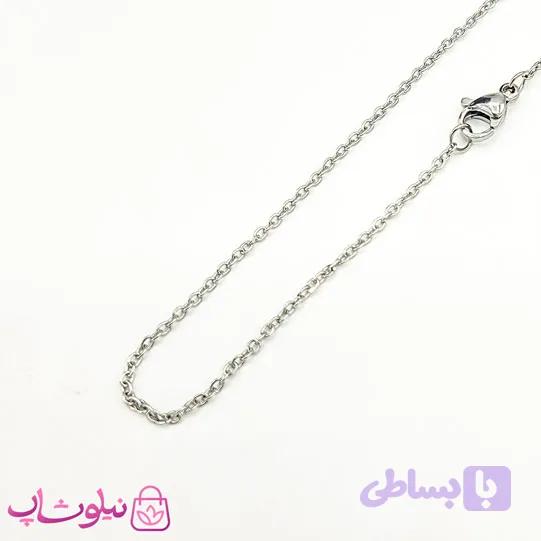 زنجیر استیل مدل دیپلمات نقره ای رنگ – در سه سایز مختلف