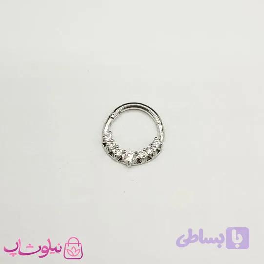 پیرسینگ دیث یا سپتوم مدل دایره نگیندار کد 369