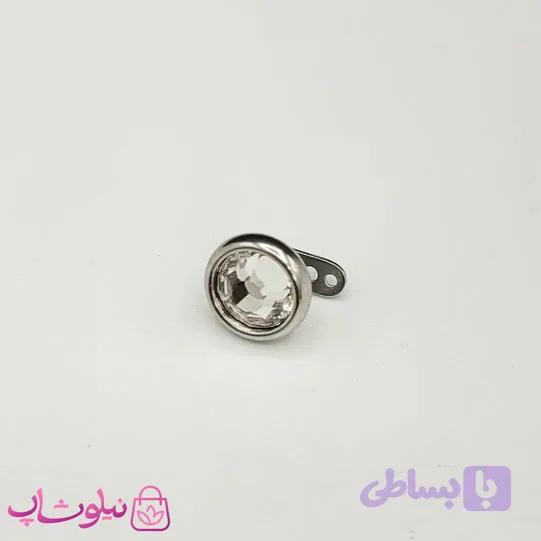 پیرسینگ میکرودرمال بدن مدل نگین سفید کد 130