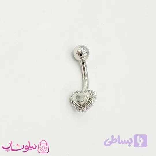 پیرسینگ ناف مدل قلب ریز کد 991