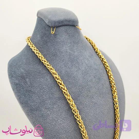 زنجیر گردنبند مردانه استیل — تصویر 1
