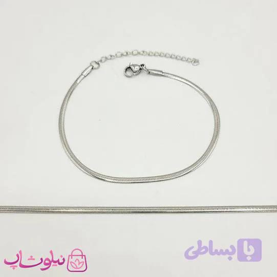زنجیر هرینگبون تخت سیلور ضخامت 2 میل — تصویر 1