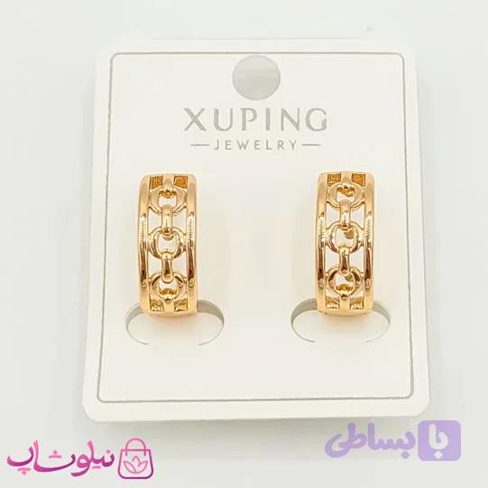 گوشواره حلقه ای ژوپینگ مدل پورتوفینو کد 571 — تصویر 1