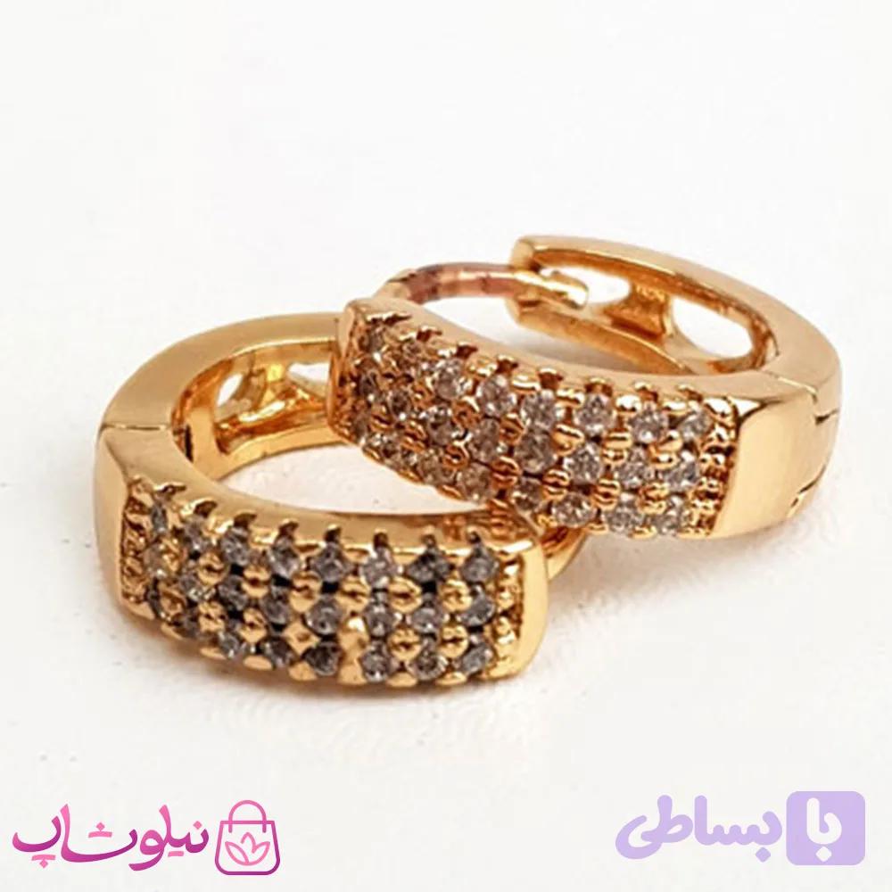 گوشواره حلقه ای زنانه ژوپینگ کد 2345 — تصویر 1
