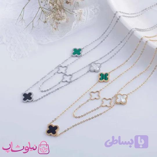 گردنبند دخترانه ونکلیف رنگی — تصویر 1