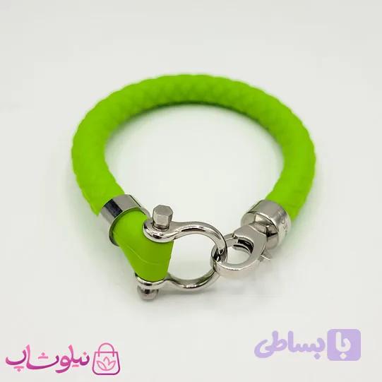 دستبند امگا رابر زنانه سبز کیفیت مستر — تصویر 1