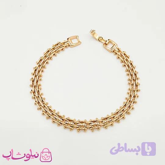 دستبند دخترانه ژوپینگ نگیندار کد 419 — تصویر 1