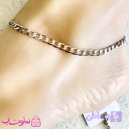 پابند زنانه ژوپینگ مدل کارتیه نقره ای رنگ کد 3991