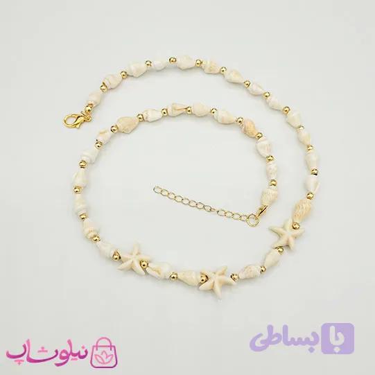 گردنبند زنانه مدل صدف و ستاره دریایی کد 350