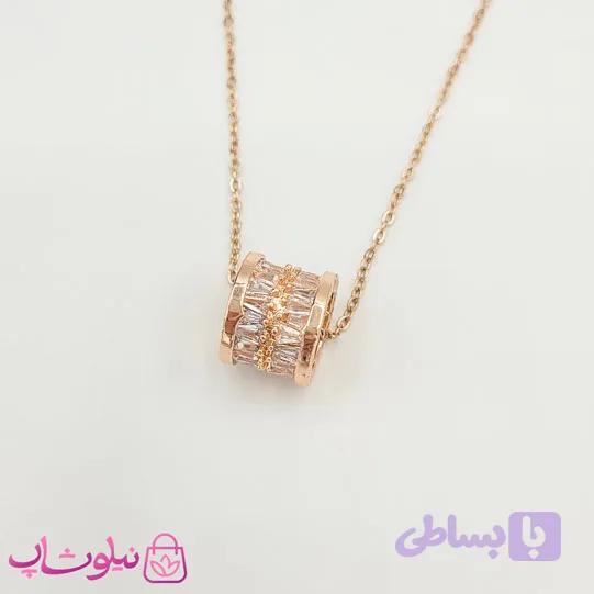 گردنبند دخترانه ظریف رزگلد — تصویر 1
