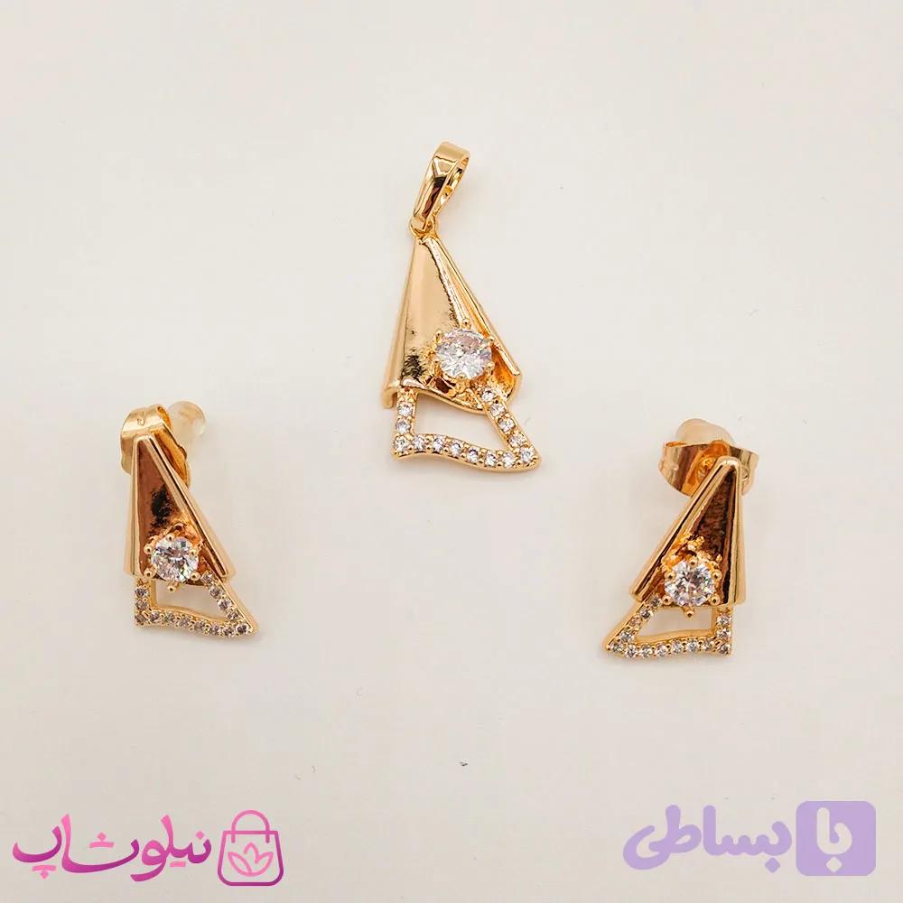 نیم ست زنانه ژوپینگ طلایی کد 63-2 — تصویر 1