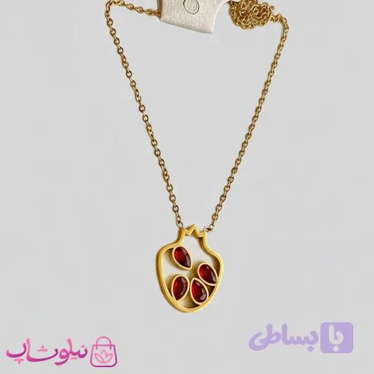 گردنبند دخترانه انار شب یلدا کد 1691
