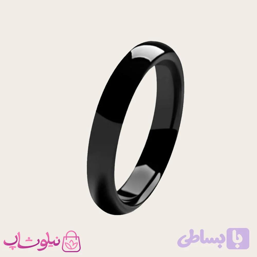 رینگ یا انگشتر مشکی ساده
