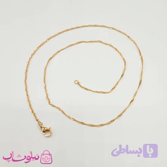 زنجیر زنانه سنگاپوری برند ژوپینگ 45 سانت کد 3891 — تصویر 1