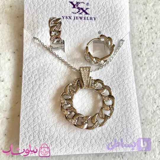 نیم ست زنانه YSX مدل کارتیه نقره ای