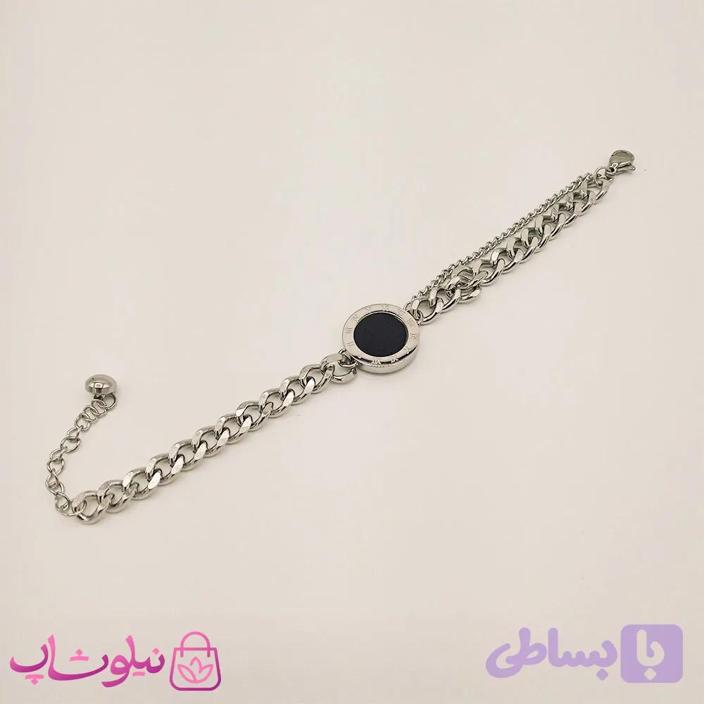 دستبند زنانه استیل طرح بولگاری