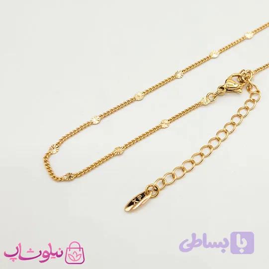 زنجیر زنانه ژوپینگ طلایی 45 سانت کد 3691