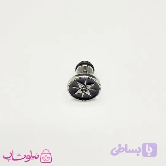 پیرسینگ گوش مردانه مدل ستاره قطب نما compass star کد 80