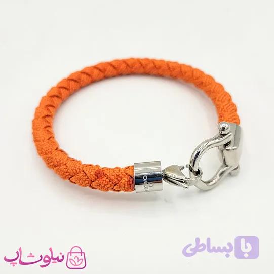 دستبند امگا برزنتی نارنجی های کپی