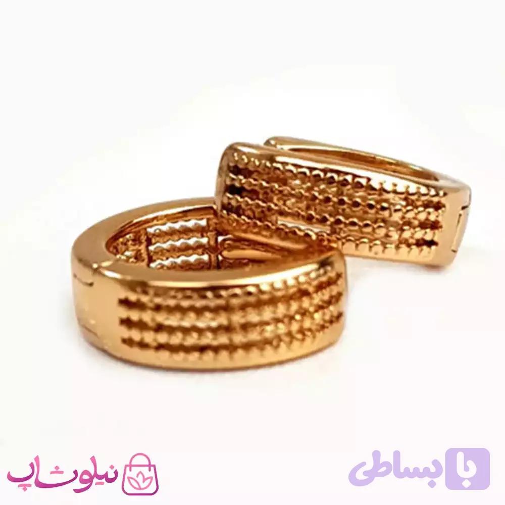 گوشواره حلقه ای کوچک زنانه ژوپینگ کد 2358 — تصویر 1