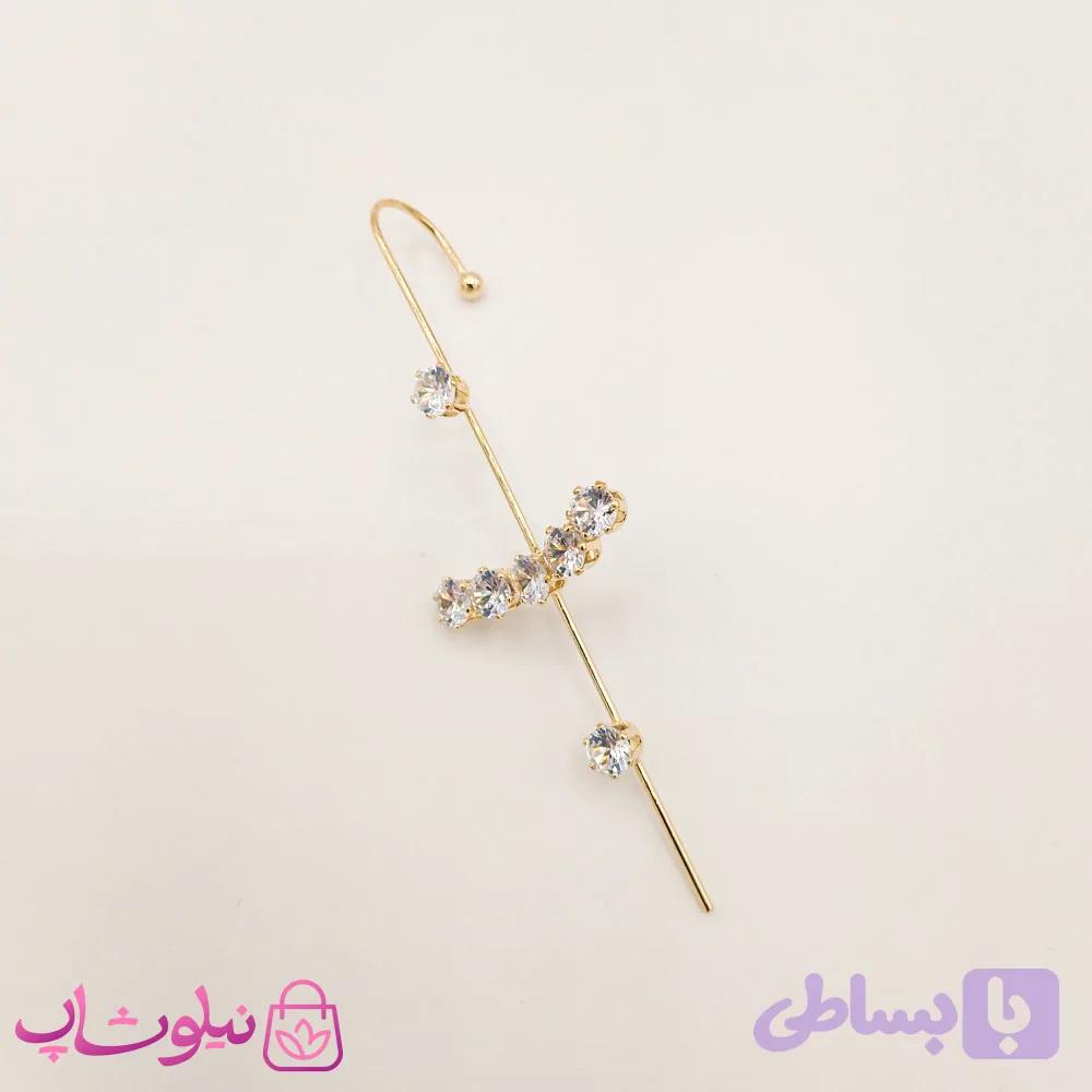 گوشواره زنانه کراس طرح لبخند — تصویر 1