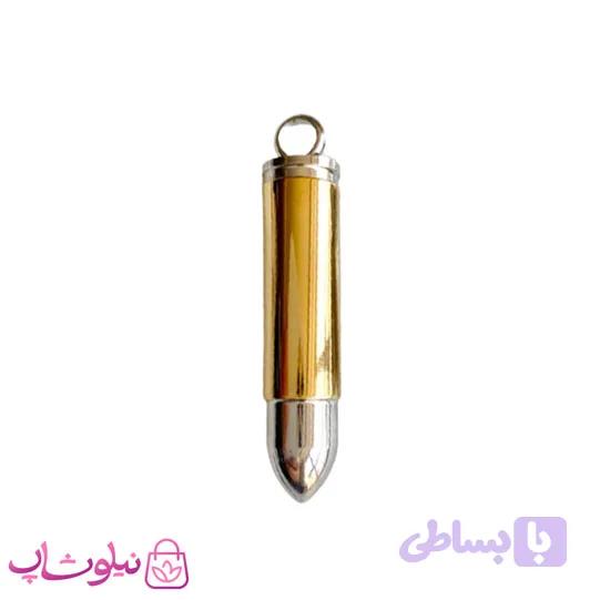 پلاک فشنگ طلایی استیل کد 1791 — تصویر 1