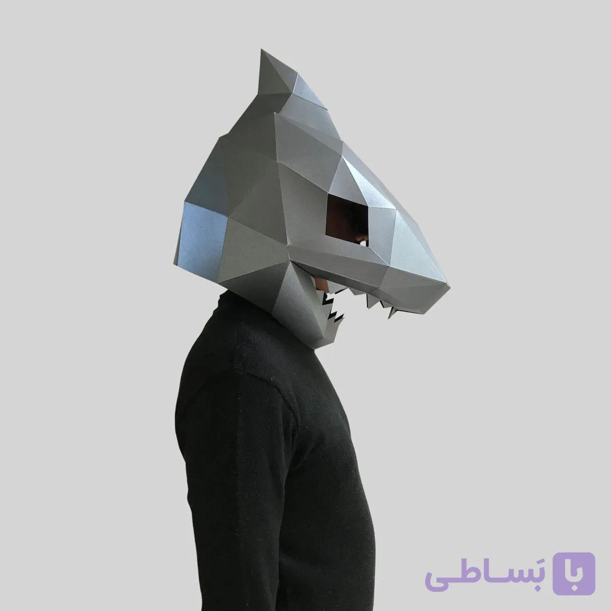 ماسک اوریگامی کوسه — تصویر 1