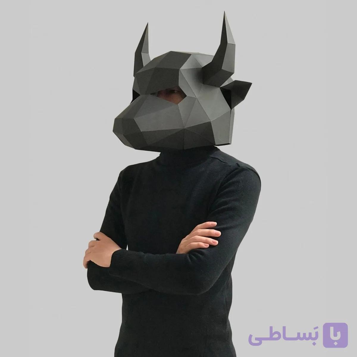 ماسک اوریگامی گاومیش — تصویر 1
