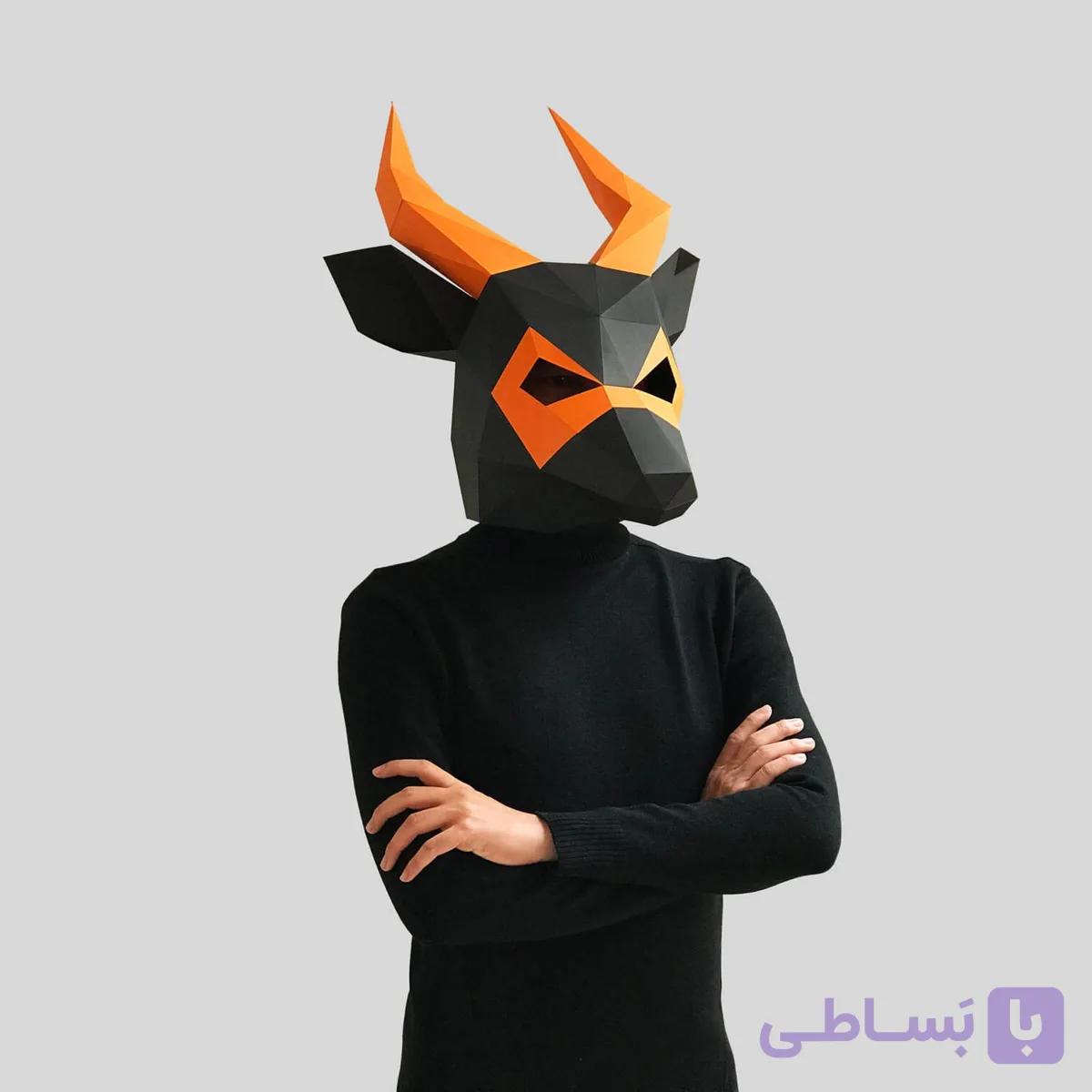 ماسک صورت اوریگامی بز کوهی — تصویر 1