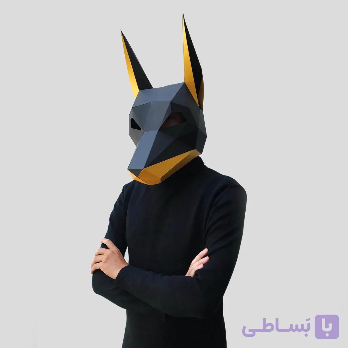 ماسک صورت اوریگامی دوبرمن — تصویر 1