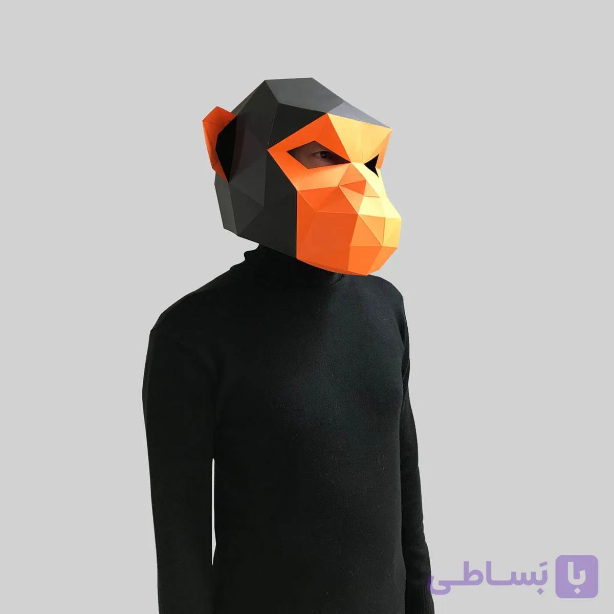 ماسک اوریگامی شامپانزه — تصویر 1