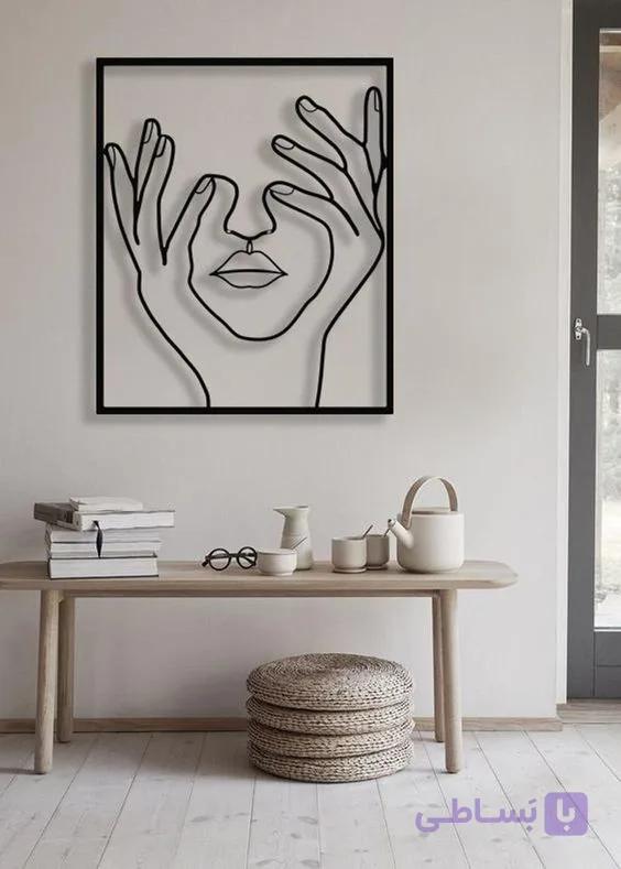 تابلو چوبی یک تکه مینیمال مدل ونوس
