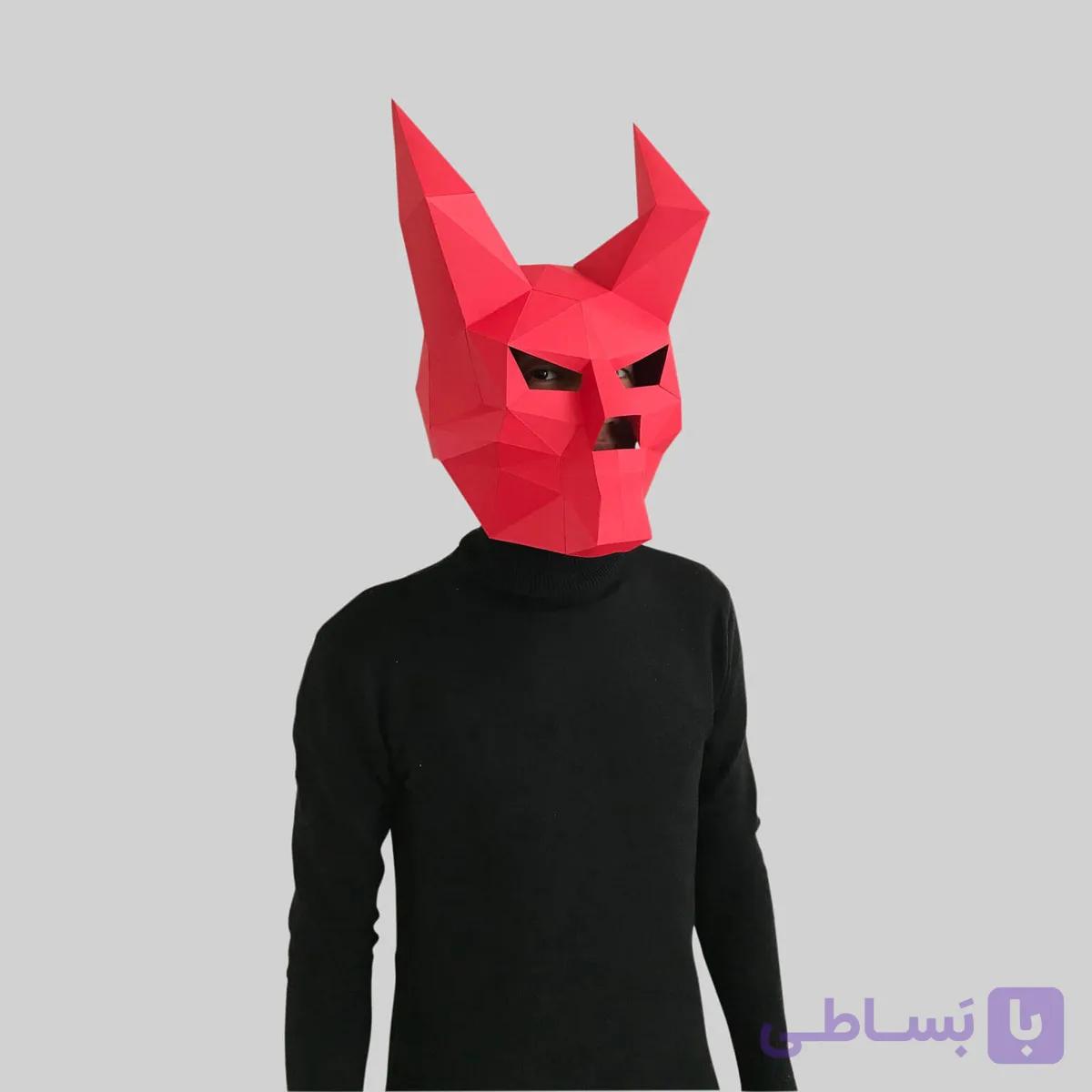 ماسک صورت اوریگامی جمجمه شیطان — تصویر 1