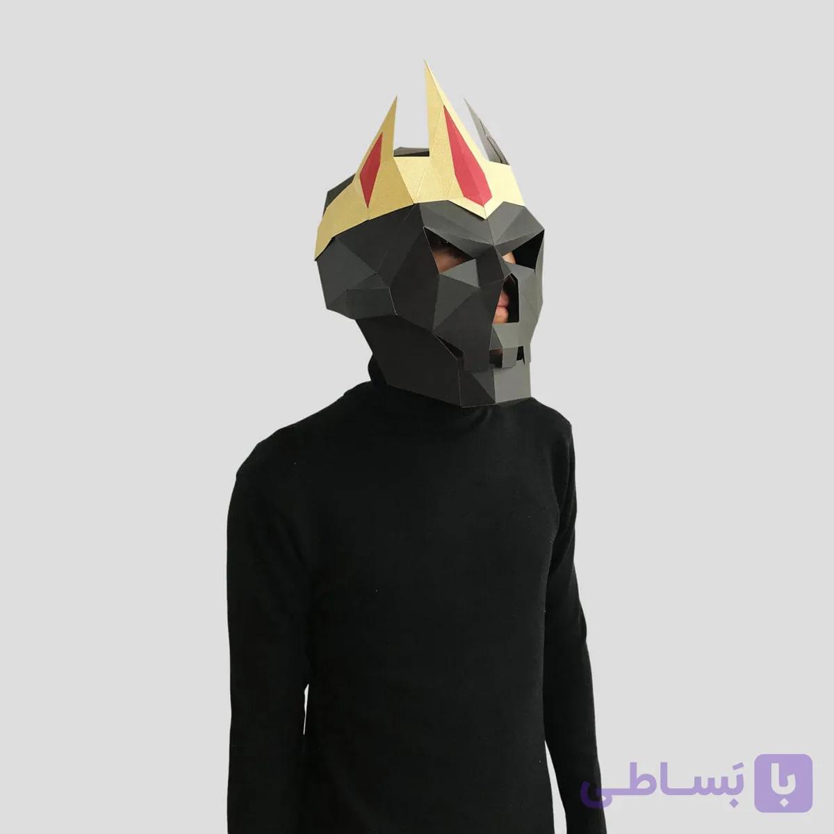 ماسک صورت اوریگامی جمجمه پادشاه — تصویر 1