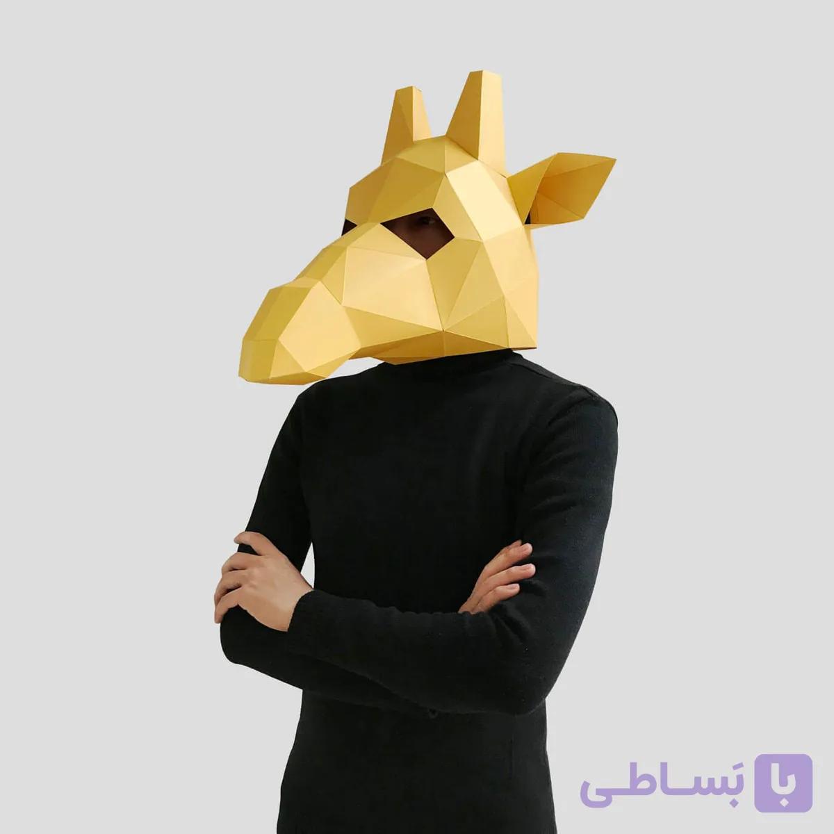 ماسک صورت اوریگامی زرافه — تصویر 1
